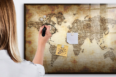 Magnetic board for drawing Old World Map