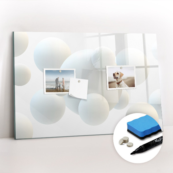 Magnetic erase board Balls abstract