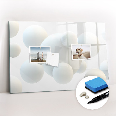 Magnetic erase board Balls abstract