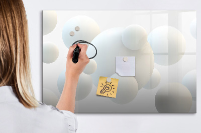 Magnetic erase board Balls abstract