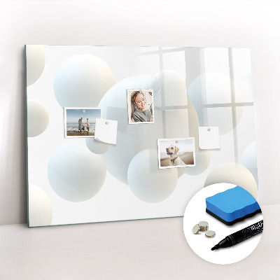 Magnetic erase board Balls abstract