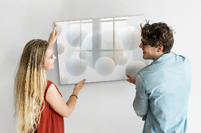 Magnetic erase board Balls abstract