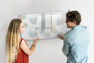 Magnetic erase board Balls abstract