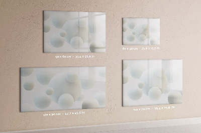 Magnetic erase board Balls abstract