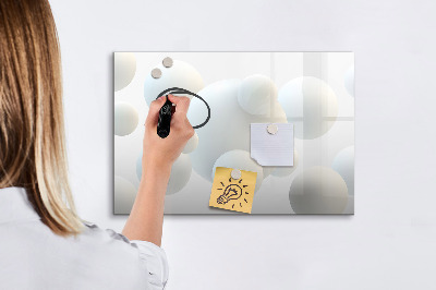 Magnetic erase board Balls abstract