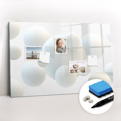 Magnetic erase board Balls abstract