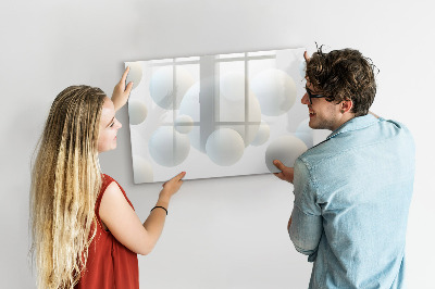 Magnetic erase board Balls abstract