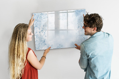 Magnetic writing board Sketch of plants