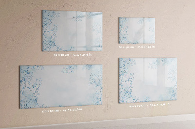 Magnetic writing board Sketch of plants