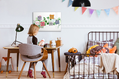 Magnetic drawing board Plant branch