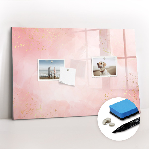 Magnetic erase board Pink marble