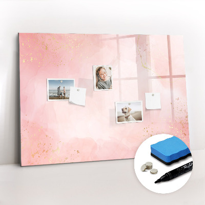 Magnetic erase board Pink marble