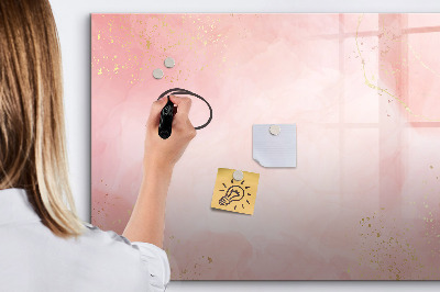 Magnetic erase board Pink marble