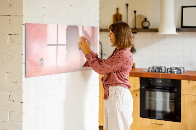 Magnetic erase board Pink marble