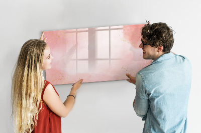 Magnetic erase board Pink marble