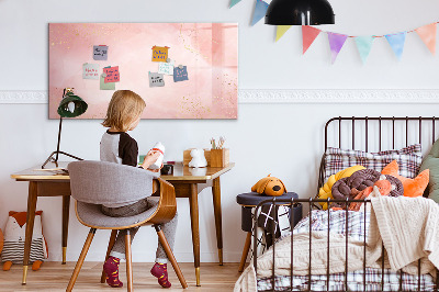 Magnetic erase board Pink marble