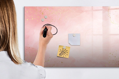 Magnetic erase board Pink marble