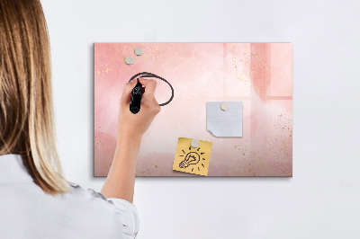 Magnetic erase board Pink marble