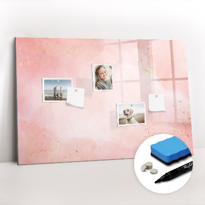 Magnetic erase board Pink marble