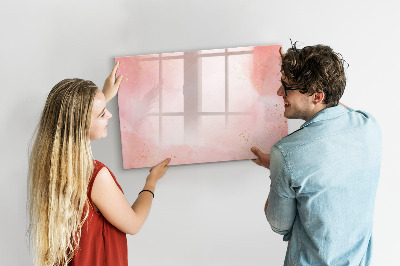 Magnetic erase board Pink marble