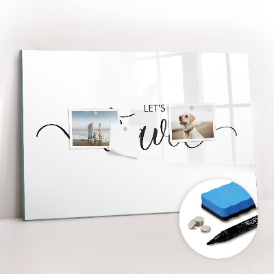 Magnetic writing board Inscription travel