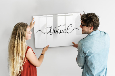 Magnetic writing board Inscription travel