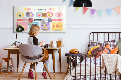 Magnetic drawing board School planner