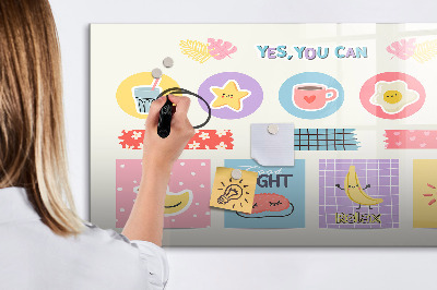 Magnetic erase board School planner