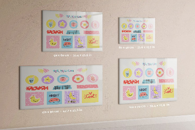 Magnetic erase board School planner