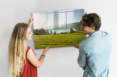 Magnetic drawing board Mountain field