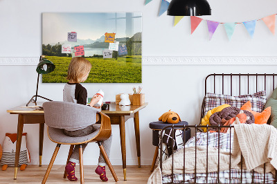 Magnetic erase board Mountain field