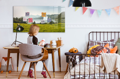 Magnetic drawing board Mountains field