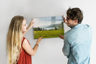 Magnetic drawing board Mountain field