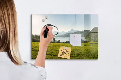 Magnetic erase board Mountain field