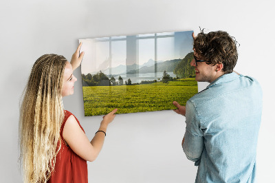 Magnetic erase board Mountain field