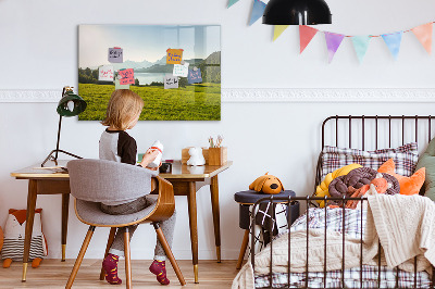 Magnetic drawing board Mountains field