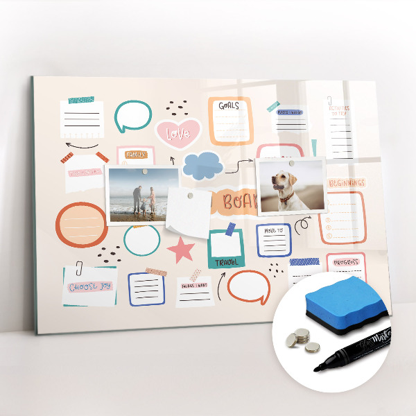 Magnetic drawing board Color Vision Board
