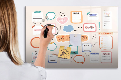Magnetic drawing board Color Vision Board