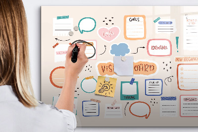 Magnetic drawing board Color Vision Board