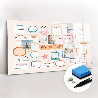 Magnetic drawing board Color Vision Board