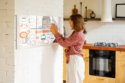 Magnetic drawing board Colorful vision board