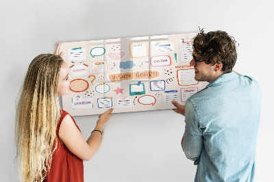 Magnetic drawing board Colorful vision board