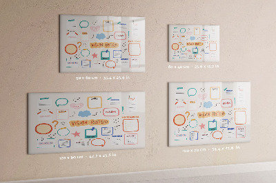 Magnetic drawing board Color Vision Board