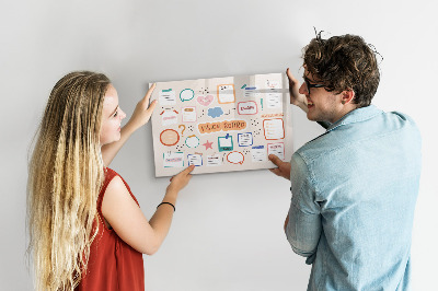 Magnetic drawing board Color Vision Board