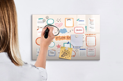 Magnetic drawing board Color Vision Board