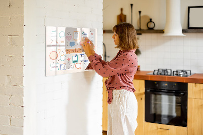 Magnetic drawing board Color Vision Board