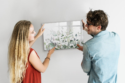 Magnetic writing board Plants leaves