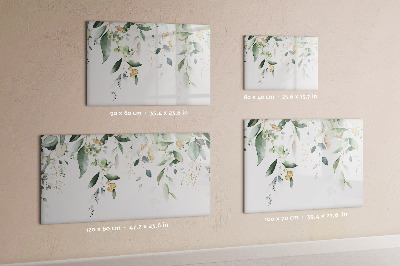 Magnetic erase board Leaves nature plants