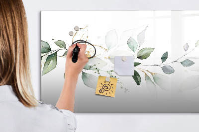 Magnetic writing board Abstraction leaves