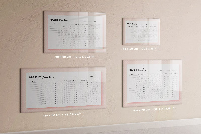 Magnetic writing board Habit tracking